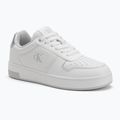 Calvin Klein women's shoes YW0YW01765 Basket Cupsole Low Mg bright white/silver