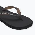 Calvin Klein women's flip flops YW0YW01829 Beach Sandal Transparent Tpu black 7