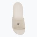 Calvin Klein women's flip-flops YW0YW01713 Slide Monogram Hardware turtle dove 5