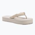 Women's Calvin Klein YW0YW01723 Beach Sandal Flatform Ttxr Satin triple eggshell flip flops