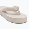 Women's Calvin Klein YW0YW01723 Beach Sandal Flatform Ttxr Satin triple eggshell flip flops 7