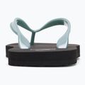 Calvin Klein women's flip flops YW0YW01719 Beach Sandal Monologo Tpu black/cloud blue 6