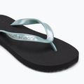 Calvin Klein women's flip flops YW0YW01719 Beach Sandal Monologo Tpu black/cloud blue 7