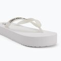 Women's Calvin Klein YW0YW01830 Beach Sandal Flatform Tpu bright white/black flip flops 7