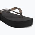 Women's Calvin Klein YW0YW01830 Beach Sandal Flatform Tpu black/bright white flip flops 7