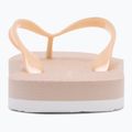 Calvin Klein women's flip flops YW0YW01720 Thong+ Tpu Metallic whisper pink/bright white 6
