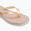 Calvin Klein women's flip flops YW0YW01720 Thong+ Tpu Metallic whisper pink/bright white 7