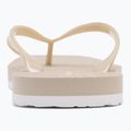 Calvin Klein women's flip flops YW0YW01720 Thong+ Tpu Metallic eggshell/bright white 6
