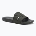 Calvin Klein men's flip-flops HM0HM01752 Pool Slide Double T dark olive