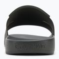 Calvin Klein men's flip-flops HM0HM01752 Pool Slide Double T dark olive 6