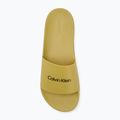 Calvin Klein men's flip-flops HM0HM00455 Pool Slide Rubber avocado oil 5