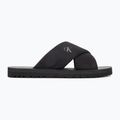 Men's Calvin Klein YM0YM01223 Cross Sandal Crxs Tx triple black flip-flops 2