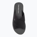 Men's Calvin Klein YM0YM01223 Cross Sandal Crxs Tx triple black flip-flops 5