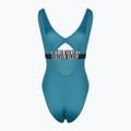 Calvin Klein women's swimsuit KW0KW02746 Intense Power One Piece Fashion Fit storm blue 2