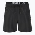 Men's Calvin Klein KM0KM01093 Intense Power Medium Double WB pvh black swim shorts