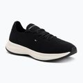 Tommy Hilfiger women's Knit Runner black shoes