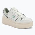 Women's shoes Tommy Jeans Retro Basket Flatform ecru/misty sage
