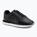 Women's shoes Calvin Klein YW0YW01942 Retro Runner Lace Up Leather MG black/formal gray