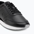 Women's shoes Calvin Klein YW0YW01942 Retro Runner Lace Up Leather MG black/formal gray 7