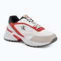 Men's shoes Calvin Klein YM0YM01379 Hike Runner Mesh MIX bright white/grey/flame scarlet