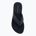 Women's flip-flops Tommy Hilfiger Wedge Cornrow Beach space blue 5