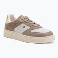 Women's shoes Tommy Hilfiger Sporty Cupsole Tumbled Leather costal taupe/ecru/yellow