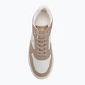 Women's shoes Tommy Hilfiger Sporty Cupsole Tumbled Leather costal taupe/ecru/yellow 5