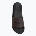 Men's slides Calvin Klein HM0HM02107 EssMonobrand black/bordeaux 5