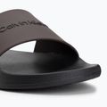 Men's slides Calvin Klein HM0HM02107 EssMonobrand black/bordeaux 7