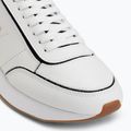 Women's shoes Calvin Klein HW0HW02994 Retro Runner Sock Patch Leather bright white/black 7