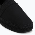 Women's espadrilles Calvin Klein HW0HW02934 Oblique Webbing Triple Black 7