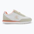 Women's shoes Calvin Klein YW0YW01990 Retro Runner Lace Up Nylon Mg brilliant white/light cashew/pink 2