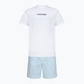 Men's pajamas Calvin Klein LV00NM2903 classic white top/aurora stripe