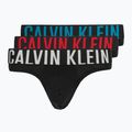 Men's briefs Calvin Klein 000NB3607A Hip Brief 3 pairs black w/oatmeal logo/black w/age