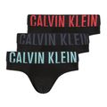 Men's briefs Calvin Klein 000NB3610A Hip Brief 3 pairs black w/ombre blue logo/black w/c