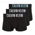 Men's boxers Calvin Klein 000NB3608A Trunk 3 pairs black with harbor mist logo/ black with