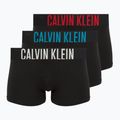 Men's boxer briefs Calvin Klein 000NB3608A Trunk 3 pairs black w/oatmeal logo/black w/age
