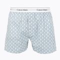 Boxers Calvin Klein LV00NM2831 Boxer Trad icon cotton emblem chalk/gulf blue