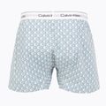 Boxers Calvin Klein LV00NM2831 Boxer Trad icon cotton emblem chalk/gulf blue 2