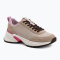 Women's shoes Calvin Klein YW0YW02075 Hike Runner MG Nylon Mix chateau/silver mink/pink
