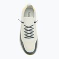 Men's shoes Calvin Klein YM0YM01457 Chunky Runner Lace Up Sock Knit vaporous white/coal/buttercup 5