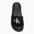 Women's slides Calvin Klein YW0YW01967 Monogram Logo 0GM black/bright white 5