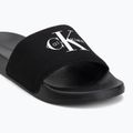Women's slides Calvin Klein YW0YW01967 Monogram Logo 0GM black/bright white 7