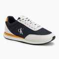 Men's shoes Calvin Klein YM0YM01361 Retro Runner Ess Mix Mat vaporous white/casual bluee/cooling