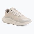Women's shoes Calvin Klein YW0YW02016 Eva Runner Lace Up Mat Mix 0GN stony beige/turtle dove/silver