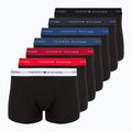 Boxers Tommy Hilfiger Trunk WB 7 pairs blk/mid red/aegean sea/dsrt sky/blu jeans/f r/wht