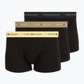 Men's boxers Tommy Hilfiger Trunk WB 3 pairs black/citronella/woodridge