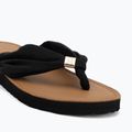 Women's flip-flops Tommy Hilfiger Footbed Summer Sandal Leather black 7