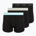 Men's boxers Calvin Klein 0000U2662G Trunk 3 pairs black w plume wb/black w misty sag