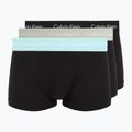Men's boxers Calvin Klein 0000U2664G Low Rise Trunk 3 pairs black in plume wb/ black in misty sag